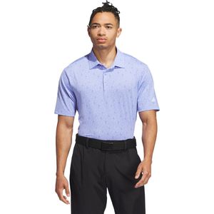 adidas Performance Ultimate365 Allover Print Poloshirt - Heren - Blauw