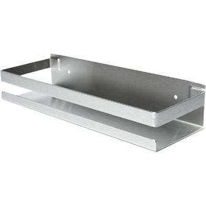 Keukenrek Ophangbaar – Kruidenrek & Keukenkast Organizer – Wandrek Voor Kruidenpotjes & Zeeppomp – Zilver – 30 cm