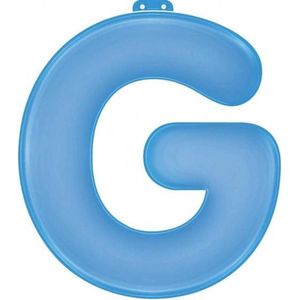 funtext letter G blauw