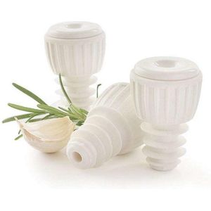Wijnstopper - RVS - Set van 2