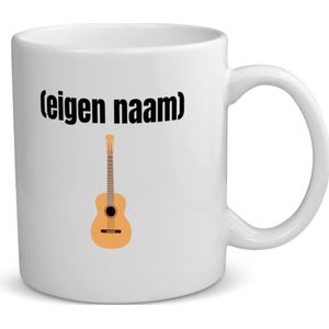 Akyol - gitaar met eigen naam koffiemok - theemok - Gitaar - gitaar liefhebbers - mok met eigen naam - muziekliefhebber - leuk cadeau voor iemand die houd van gitaren - cadeau - kado - 350 ML inhoud