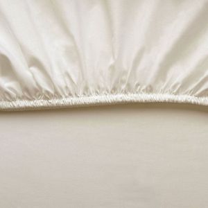 Kayori Kiyo Splittopp. Hoeslaken Tencel - 180x210-220cm - Rondom Elastiek - Verkoelend - Offwhite