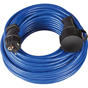 Brennenstuhl BREMAXXÂ® -verlengsnoer (10m kabel, voor kortstondig buitengebruik IP44, voedingskabel bruikbaar tot -35 Â°C, olie- en UV-bestendig) blauw