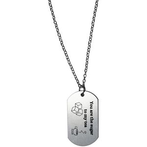 Akyol - you are the sugar to my tea ketting - Quotes - familie vrienden - cadeau