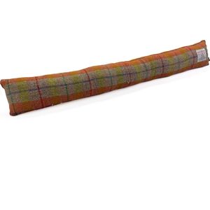 Tochtstopper Paars Oranje - Harris Tweed - Verzwaard - 95-100 cm - Handgemaakt in Schotland - Caroline Wolfe Murray