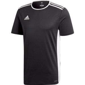 adidas Entrada 18 Trikot Heren Sportshirt - Zwart/Wit - Maat S