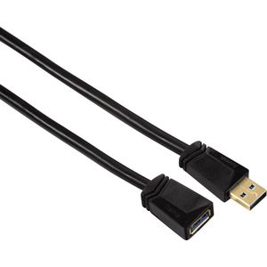 Hama 00125239 USB-kabel USB 3.2 Gen 1 (3.1 Gen 1) 1,8 m USB A Zwart