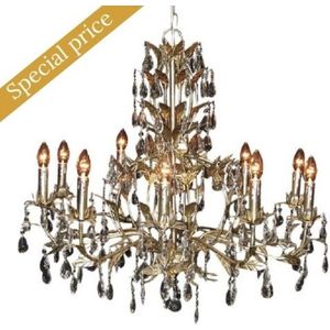 Baroque - Kroonluchter - Kroonluchter Venice 80 cm 10 lampen - 80x90x90 - Iron+glass