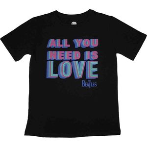 The Beatles - All You Need Is Love Dames T-shirt - XL - Zwart