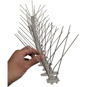 1 meter - Vogelpinnen - Vogelwering - 50cm (hoge kwaliteit metaal) - Vogel Pinnen - Vogel pin rvs - kunststof basis
