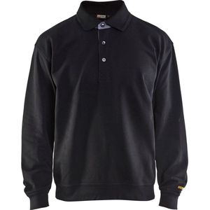 Blaklader Polo sweatshirt 3370-1158 - Zwart - XXL