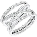 Calvin Klein CJ35000203D Dames Ring - Minimalistische ring - Sieraad - Staal - Zilver - 10 mm breed