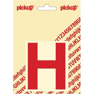 Pickup plakletter Helvetica 80 mm - rood H