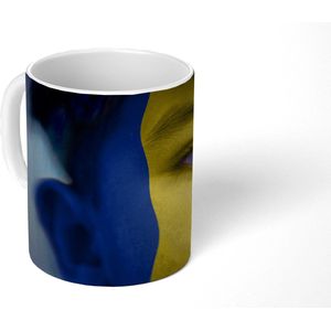 Mok - Koffiemok - Vlag van Roemenië - Mokken - 350 ML - Beker - Koffiemokken - Theemok