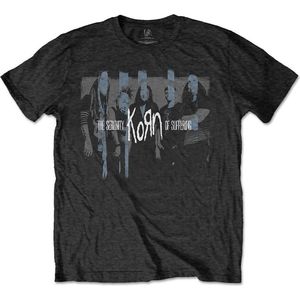 Korn - Block Photo Heren T-shirt - L - Zwart