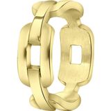 Lucardi Dames Goldplated ring Odila - Ring - Cadeau - Staal - Goudkleurig