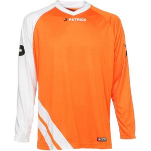 Patrick Victory Voetbalshirt Lange Mouw Heren - Oranje / Wit | Maat: XXL
