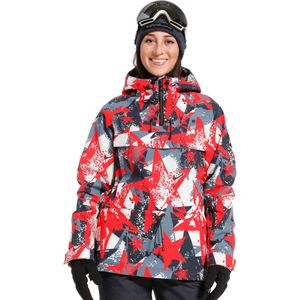 Rehall - ZIVA-R - Womens Snow Anorak - L - Stars Coral