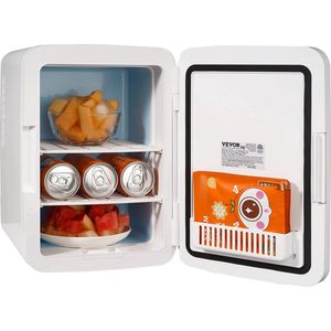 Mini Koelkast - 10 liter Draagbare Koeler/warmer - Huidverzorging Koelkast wit - Mini Fridge - Compacte Koelkast - Lichtgewicht Schoonheid Koelkast - Voor slaapkamer/kantoor/auto/boot/slaapzaal