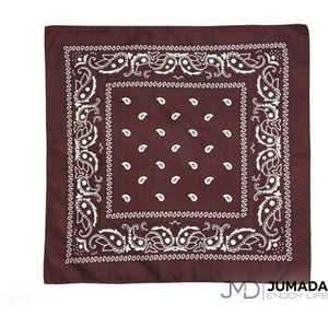 Jumada's Boerenzakdoek - Cowboy Zakdoek - Bandana - Dames - Heren - Bruin