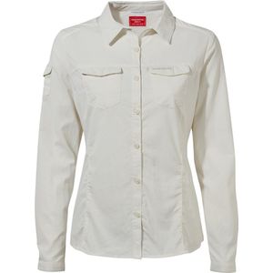 Craghoppers - Blouse voor dames - Longsleeve - Adventure II - Offwhite - maat S (38)