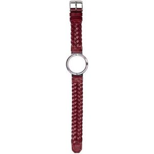 JU'STO J-WATCH bandje Braided Leather Red