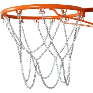 12 haken basketbalnetten basketbalnet metalen vervangingsnet basketbalnet weerbestendig buiten met standaard voor buiten kleine basketbalring