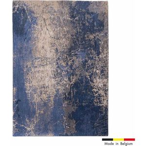 Louis de Poortere Vloerkleed - Cracks - Abyss Blue 8629