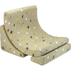 Wigiwama Teddy Moon Chair / Fauteuil - 80x65x55cm - Terrazzo Moss
