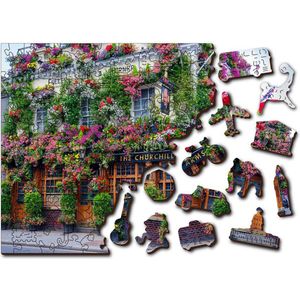 Wooden City Wooden puzzle London pub L