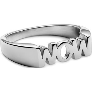 Jaygee | Zilverkleurige Wow Ring van Roestvrij Staal