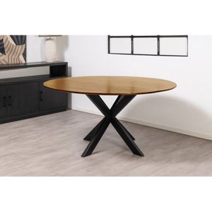 Eettafel Florence Rond mangohout 130x130 cm - Naturel | Glad