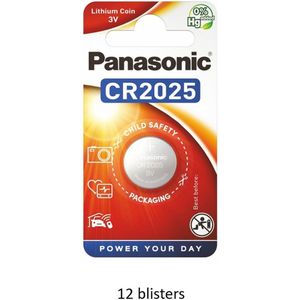 Panasonic Lithium CR2025 - 12 stuks