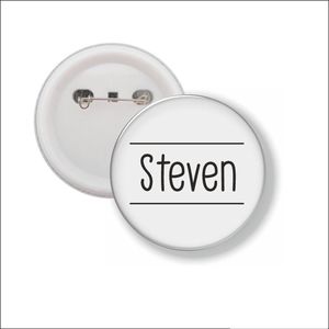 Button Met Speld 58 MM - Steven