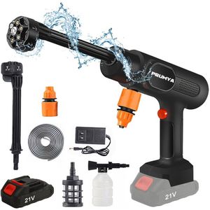 Krachtige Draadloze Hogedrukreiniger 800W – Inclusief 1x Accu + 1x Oplader – Professionele Reiniging voor Auto, Terras en Groenaanslag – Perfect voor Thuis en Outdoor Gebruik
