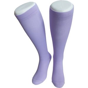 WeirdoSox - Compressie sokken - Knie hoogte - Steunkousen voor vrouwen en mannen - 1 paar - Paars 39/42 - Ideaal als compressiekousen hardlopen - compressiekousen vliegtuig