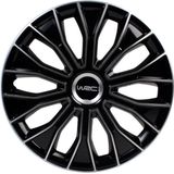 WRC Wieldoppen 15 inch - zwart/zilver - 4st