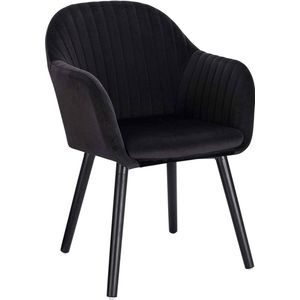 Rootz Ergonomische Fluwelen Eetkamerstoel - Comfortabele zitting - Stijlvolle stoel - Schuim met hoge dichtheid - Lendensteun - Duurzame constructie - 81 cm x 40 cm x 42 cm
