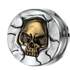 12 mm screw fit brons skull