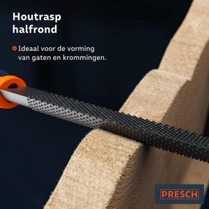 Hoogwaardige 6-delige vijlenset met knip - metaal hout rasp plat stomp halfrond rond driehoek vierkant Raspen