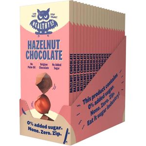 HealthyCo | Hazelnut Chocolate 100g | 10 Stuks | 10 x 100 gram