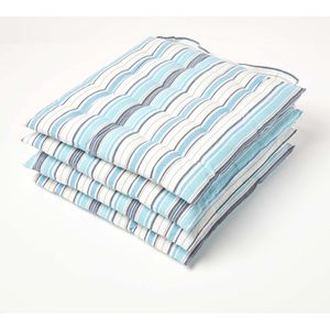 Homescapes New England Tartan zitkussens 100% katoen set van 4