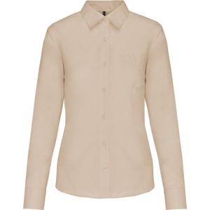 Kariban Overhemd in onderhoudsvriendelijk polykatoen-popeline dames K549 - Angora - S