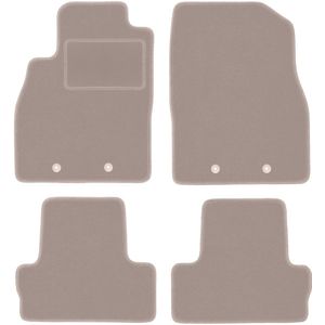 Beige velours vloermatten voor: Chevrolet Volt hatchback (2012-2017)