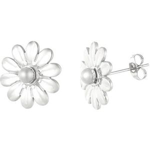 Blossom dots oorbellen - Zilver.