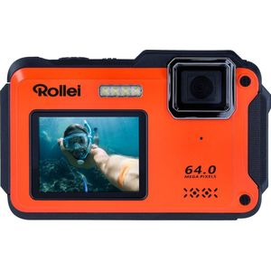 Rollei Sportsline 64 Selfie Oranje Compactcamera