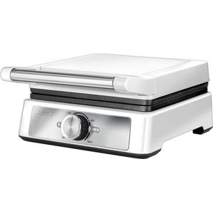 MPM - Wafelijzer - Wafelmaker voor 2 wafels - Anti aanbaklaag - Temperatuurregeling - Indicatielampje - 1600W - Wit