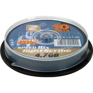 Platinum DVD-R 4.7 GB lightScribe 10-stuks