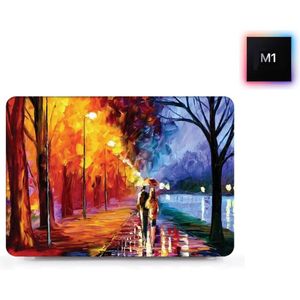 Laptophoes - Geschikt voor MacBook Pro M1 Hoes Case - 13 inch - A2338 (2020) - Herfstlicht