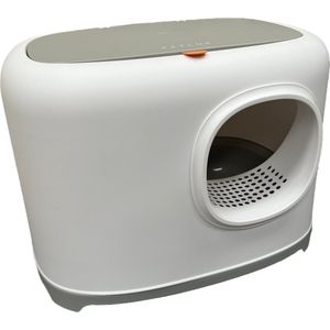 PETLUX® Design kattenbak Clean met deksel en schepje - Grijs